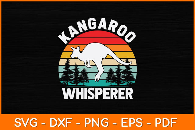 Kangaroo Whisperer Vintage Lover Svg Design SVG artprintfile 