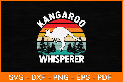 Kangaroo Whisperer Vintage Lover Svg Design SVG artprintfile 
