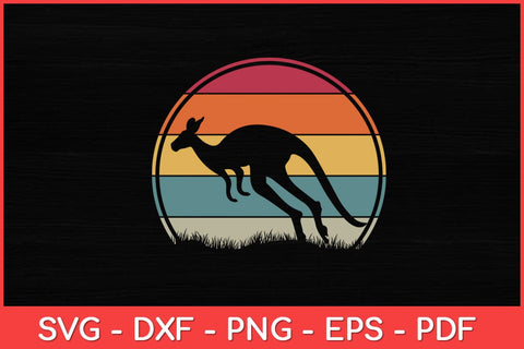 Kangaroos Lover Kangaroo Vintage Retro Svg Design SVG artprintfile 