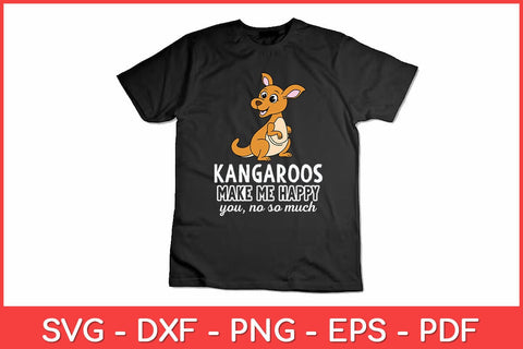 Kangaroos Make Me Happy Kangaroo Lover Svg Design SVG artprintfile 