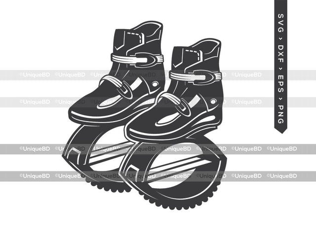Kangoo Jumping Shoe Silhouette SVG Cut File | Kangoo Jumps Svg | Kangoo Dance Shoe Svg | Jumping Show Svg | Kangaroo Shoes Svg | Dxf | Eps | Png | Silhouette | Cut File SVG ETC Craft 