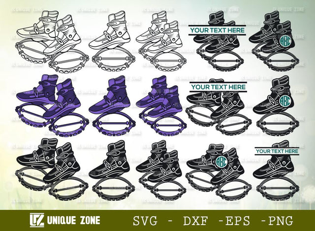 Kangoo Jumping Shoes Svg | Jumping Shoes Svg | Kangoo Dance Shoes Svg | Kangoo Shoes SVG Unique Zone 