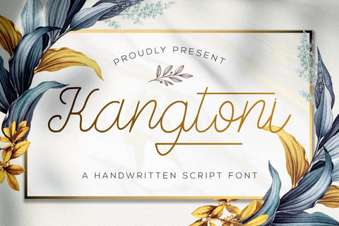 Kangtoni - Monoline Script Font Font StringLabs 