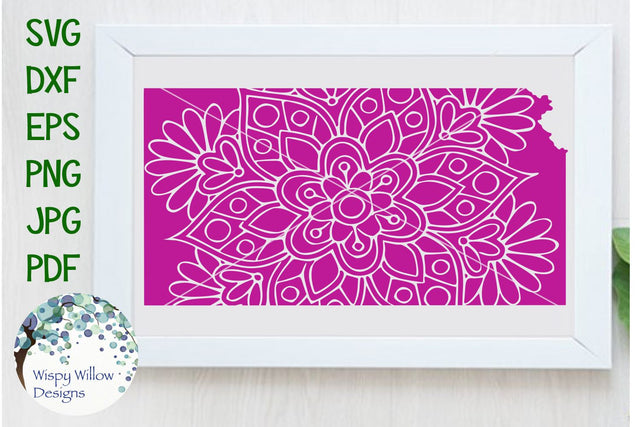 Kansas Mandala SVG Wispy Willow Designs 