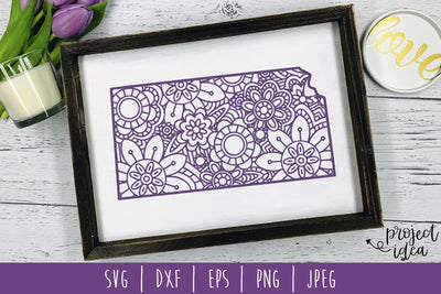 Kansas Mandala Zentangle SVG SavoringSurprises 