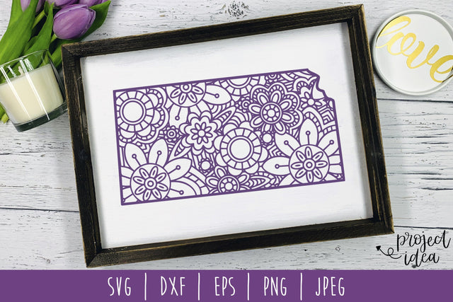 Kansas Mandala Zentangle SVG SavoringSurprises 