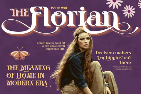 kaonug | Groovy Retro Font Font twinletter 