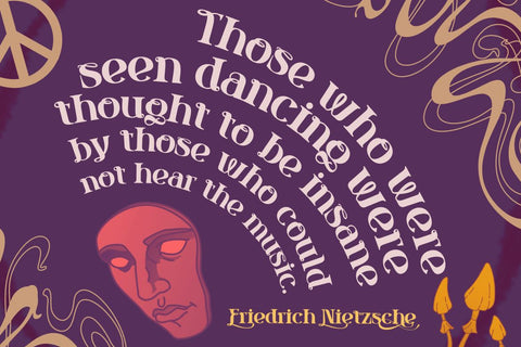 kaonug | Groovy Retro Font Font twinletter 