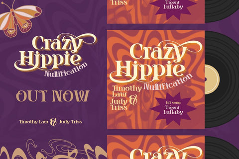 kaonug | Groovy Retro Font Font twinletter 