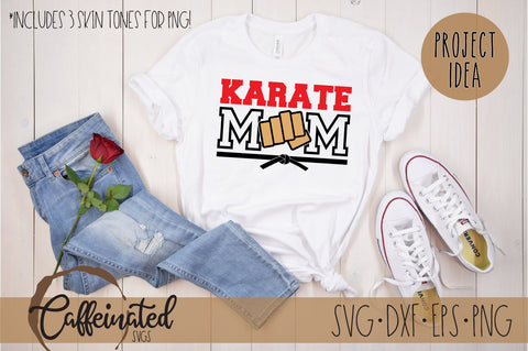 Karate Mom SVG SVG Caffeinated SVGs 