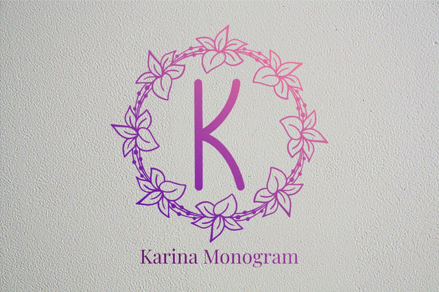 Karina Monogram Font Masyafi Studio 