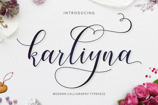 Karliyna Script Font Jamaluddin 