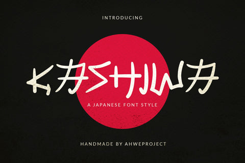Kashiwa - Japanese Style Display Font Font ahweproject 