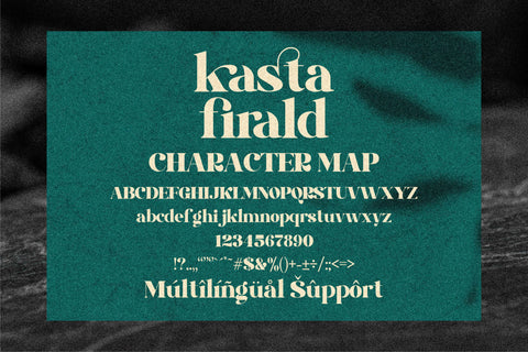 kasta firald Font Letterena Studios 