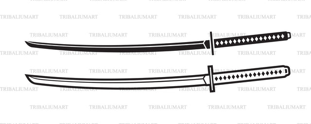 Katana - Japanese Samurai Sword SVG TribaliumArtSF 