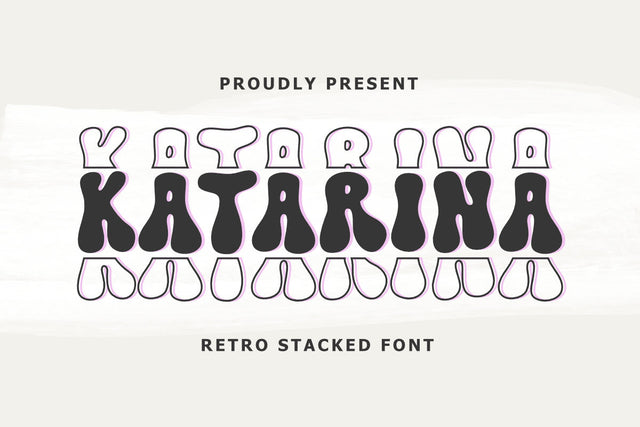 Katarina - Stacked Retro Font Font Jimtype Studio 