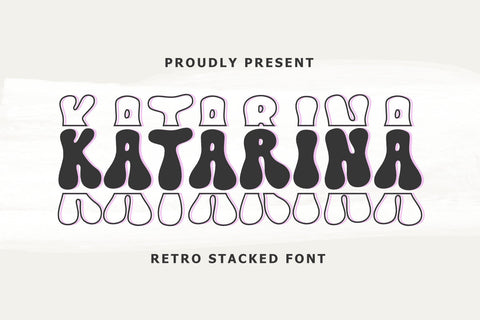 Katarina - Stacked Retro Font Font Jimtype Studio 