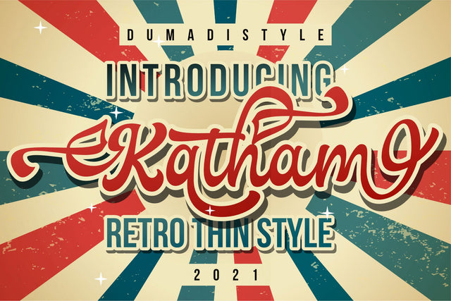 Katham - Retro Style Font Dumadistyle 