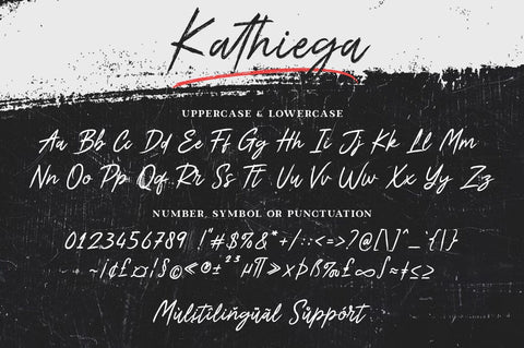 Kathiega Font gatype 