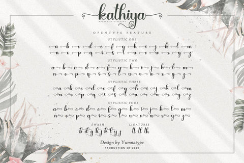 Kathiya Script Font yumnatype 