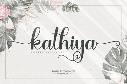 Kathiya Script Font yumnatype 