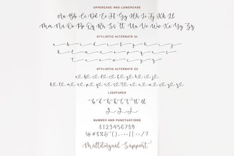 Katrine - Modern script font Font Timur type 