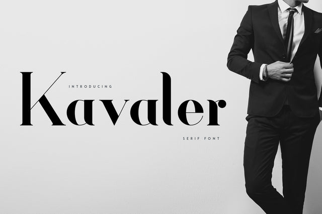 Kavaler - serif font Font VPcreativeshop 