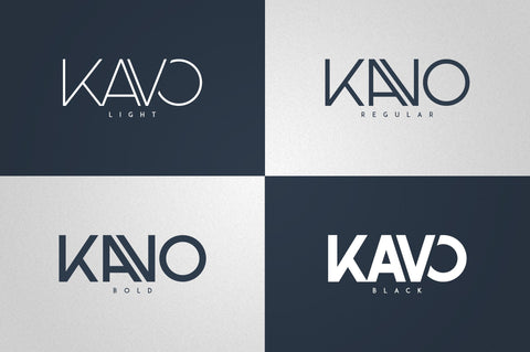 Kavo Sans Serif + 6 Logo Templates Font VPcreativeshop 