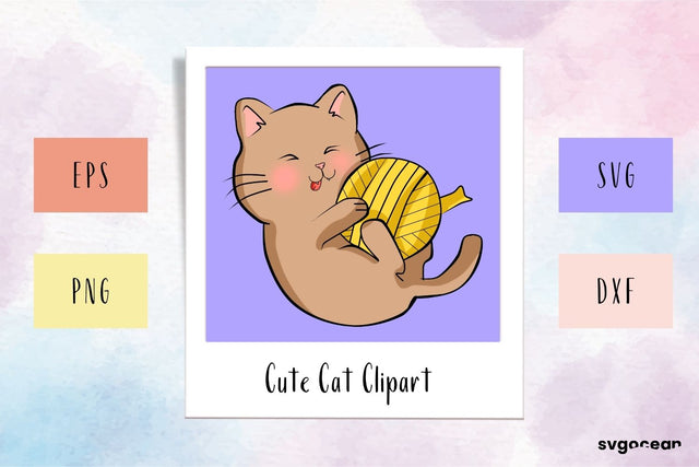 Kawaii Cat SVG SvgOcean 