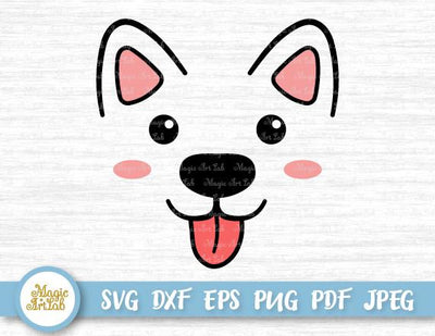Kawaii dog face SVG SVG MagicArtLab 