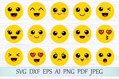 Kawaii emoji SVG MagicArtLab
