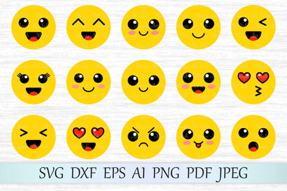 Kawaii emoji SVG MagicArtLab