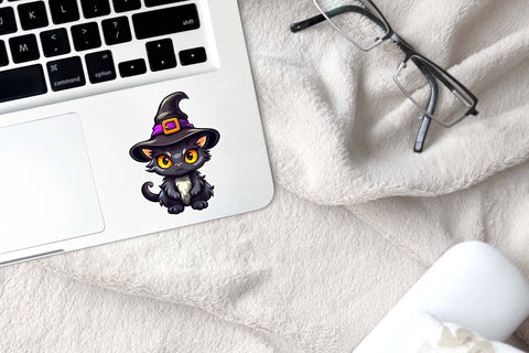 Kawaii Halloween Stickers Bundle Sublimation Designs by Ira 