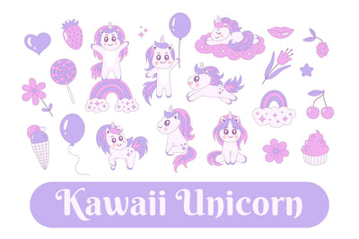 Kawaii Unicorns Sublimation Rin Green 