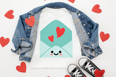 Kawaii Valentine Envelope SVG Duo SVG Designed by Geeks 