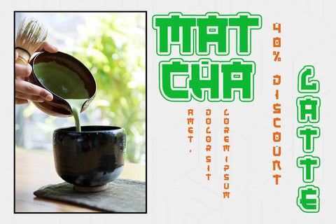 KAWARA - Japanese style font Font twinletter 