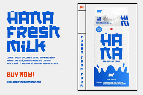 KAWARA - Japanese style font Font twinletter 