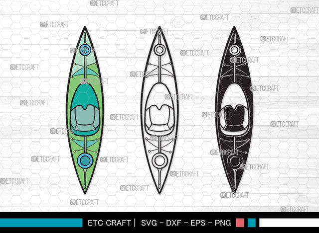 Kayak Clipart SVG | Kayak Paddle Svg | Kayaker Svg | Kayak Boat Svg | Canoe Svg | Rowing Svg | Water Sports Svg | Kayak Clipart SVG ETC Craft 