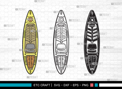 Kayak Clipart SVG | Kayak Paddle Svg | Kayaker Svg | Kayak Boat Svg | Canoe Svg | Rowing Svg | Water Sports Svg | Kayak Clipart SVG ETC Craft 