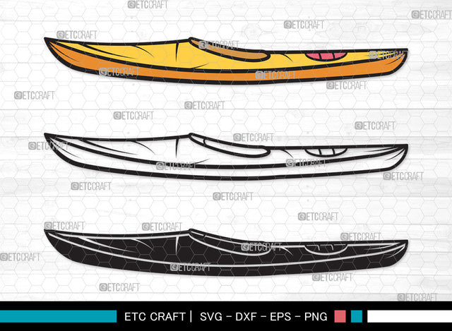 Kayak Clipart SVG | Kayak Paddle Svg | Kayaker Svg | Kayak Boat Svg | Canoe Svg | Rowing Svg | Water Sports Svg | Kayak Clipart SVG ETC Craft 