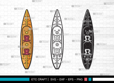 Kayak Clipart SVG | Kayak Paddle Svg | Kayaker Svg | Kayak Boat Svg | Canoe Svg | Rowing Svg | Water Sports Svg | Kayak Clipart SVG ETC Craft 