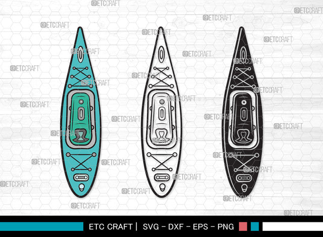 Kayak Clipart SVG | Kayak Paddle Svg | Kayaker Svg | Kayak Boat Svg | Canoe Svg | Rowing Svg | Water Sports Svg | Kayak Clipart SVG ETC Craft 