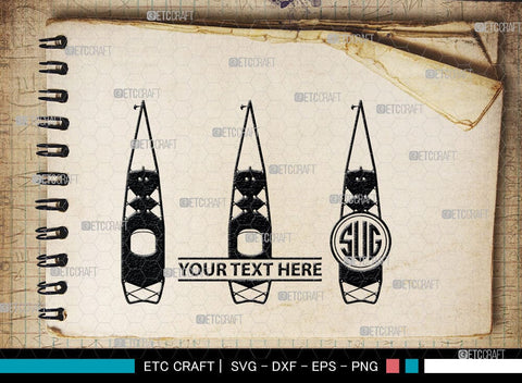 Kayak Monogram, Kayak Silhouette, Kayak SVG, Canoe Svg, Kayaker Svg, Kayaking Svg, Paddle Svg, Kayak Boat Svg, Water Sports Svg, Kayak Svg, SB00044 SVG ETC Craft 