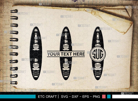 Kayak Monogram, Kayak Silhouette, Kayak SVG, Canoe Svg, Kayaker Svg, Kayaking Svg, Paddle Svg, Kayak Boat Svg, Water Sports Svg, Kayak Svg, SB00044 SVG ETC Craft 