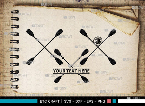 Kayak Monogram, Kayak Silhouette, Kayak SVG, Canoe Svg, Kayaker Svg, Kayaking Svg, Paddle Svg, Kayak Boat Svg, Water Sports Svg, Kayak Svg, SB00044 SVG ETC Craft 