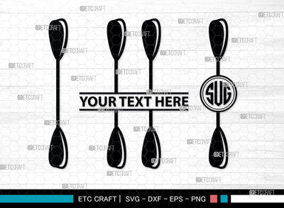 Kayak Monogram, Kayak Silhouette, Kayak SVG, Canoe Svg, Kayaker Svg, Kayaking Svg, Paddle Svg, Kayak Boat Svg, Water Sports Svg, Kayak Svg, SB00044 SVG ETC Craft 