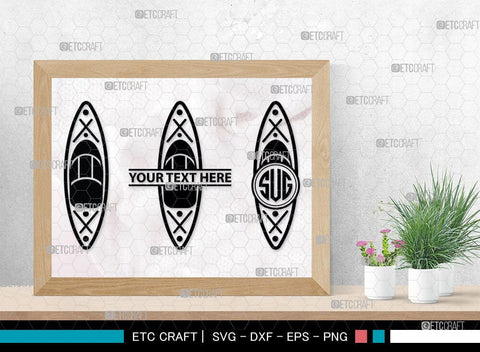 Kayak Monogram, Kayak Silhouette, Kayak SVG, Canoe Svg, Kayaker Svg, Kayaking Svg, Paddle Svg, Kayak Boat Svg, Water Sports Svg, Kayak Svg, SB00044 SVG ETC Craft 