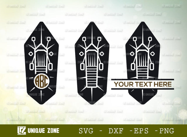 kayak Monogram SVG Cut File, Kayak Boat Svg, Canoe Svg, Paddle Svg, Water Sports Svg, Kayak Monogram Svg, Kayaker Svg, Kayaking Svg, Kayak Silhouette, SVG Unique Zone 