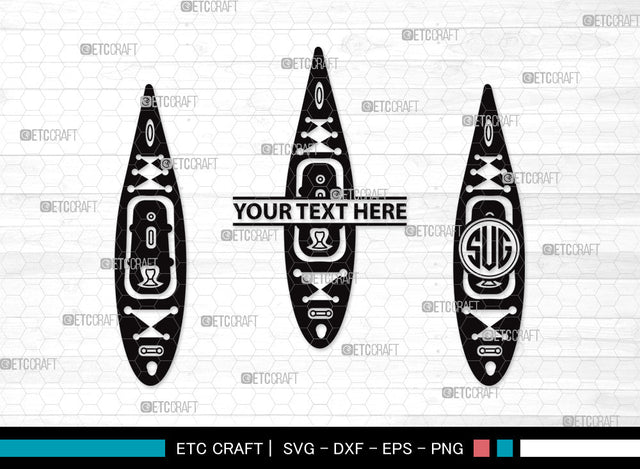 Kayak Monogram SVG | Kayak Paddle Svg | Kayaker Svg | Kayak Boat Svg | Canoe Svg | Rowing Svg | Water Sports Svg | Kayak Monogram SVG ETC Craft 