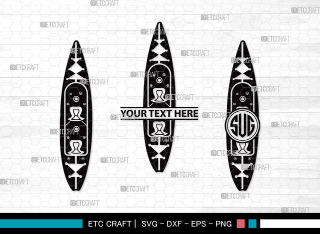 Kayak Monogram SVG | Kayak Paddle Svg | Kayaker Svg | Kayak Boat Svg | Canoe Svg | Rowing Svg | Water Sports Svg | Kayak Monogram SVG ETC Craft 